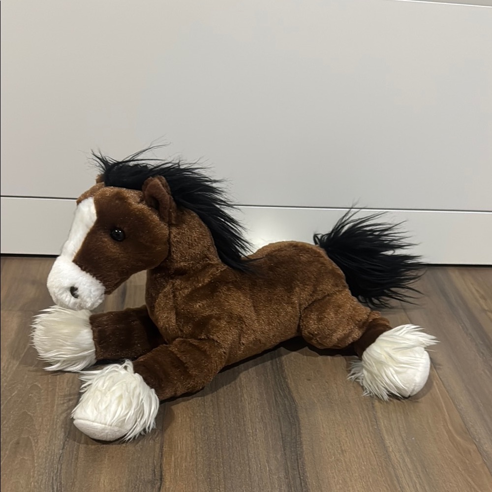 Plush Brown Horse Toy!